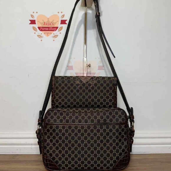 🤎Celine Macadam Canvas & Leather Bag & Wallet-SET🤎 - Picture 3 of 17